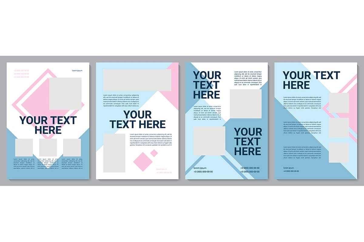 Multicolor creative brochure template bundle