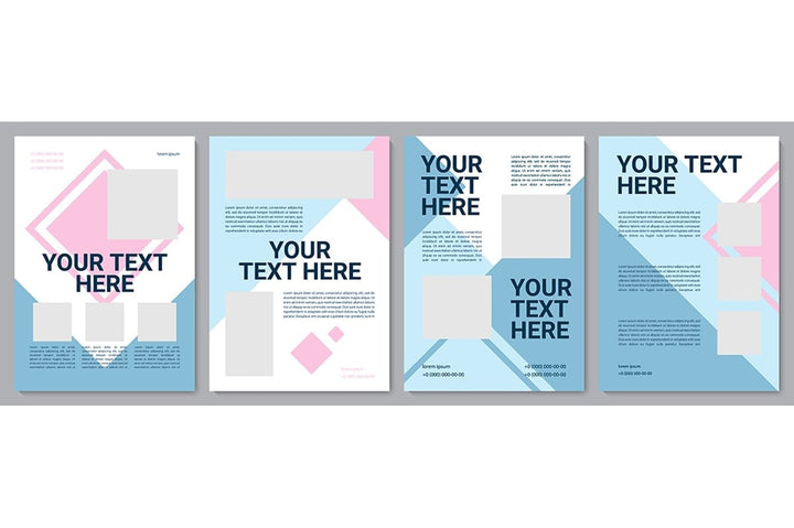 Multicolor creative brochure template bundle