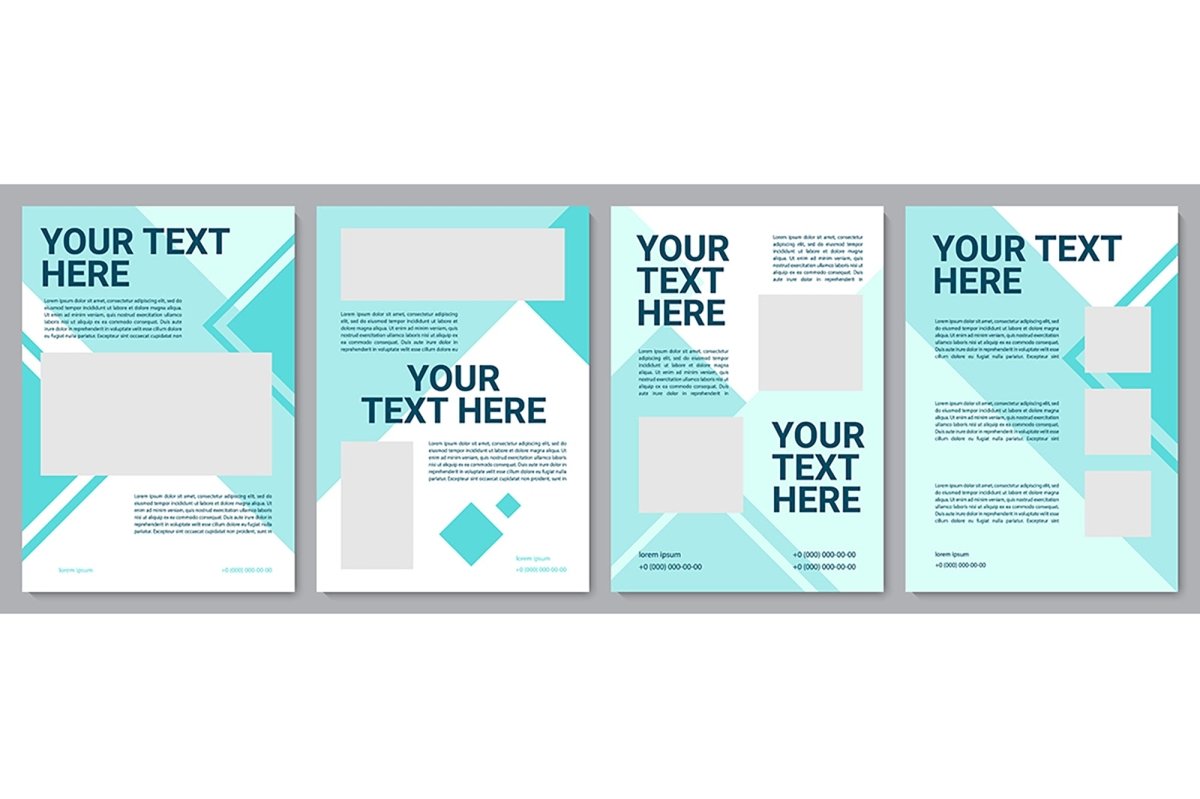 Multicolor creative brochure template bundle