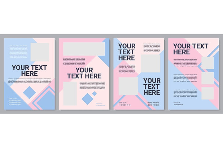 Multicolor creative brochure template bundle