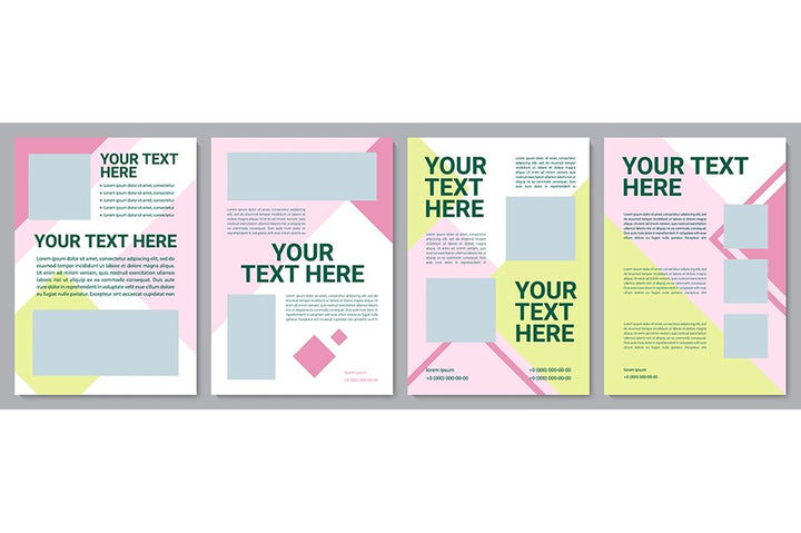 Multicolor creative brochure template bundle
