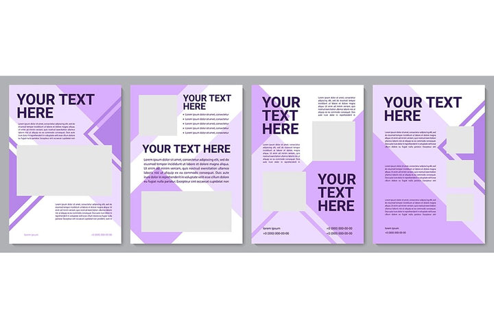Multicolor creative brochure template bundle
