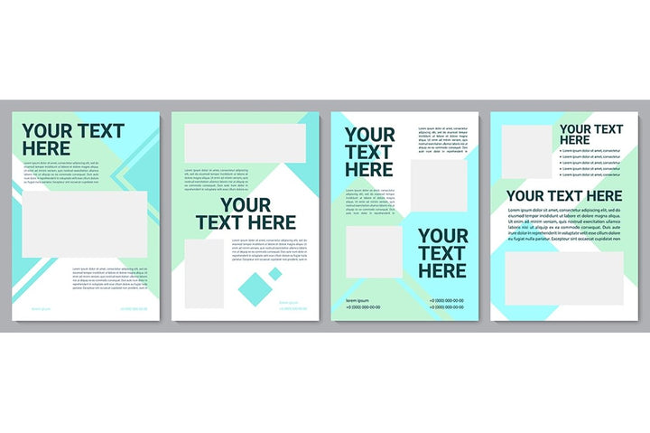 Multicolor creative brochure template bundle