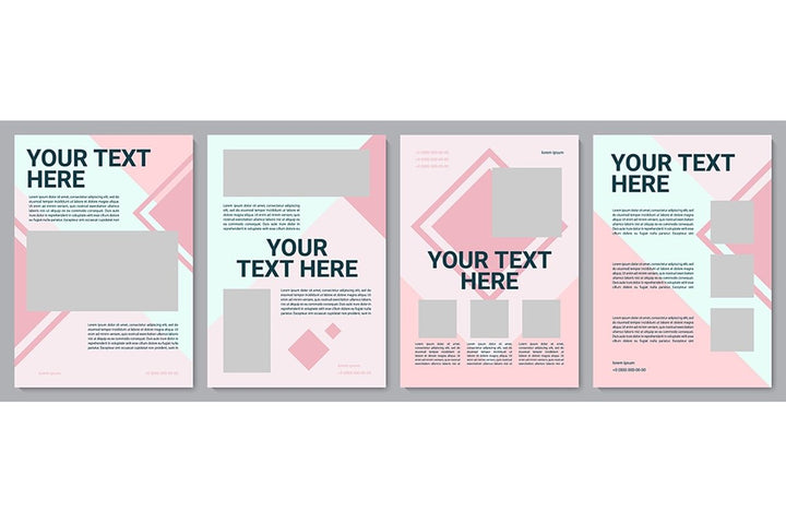 Multicolor creative brochure template bundle