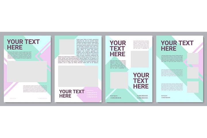 Multicolor creative brochure template bundle
