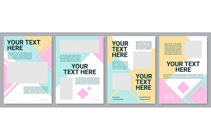 Multicolor creative brochure template bundle