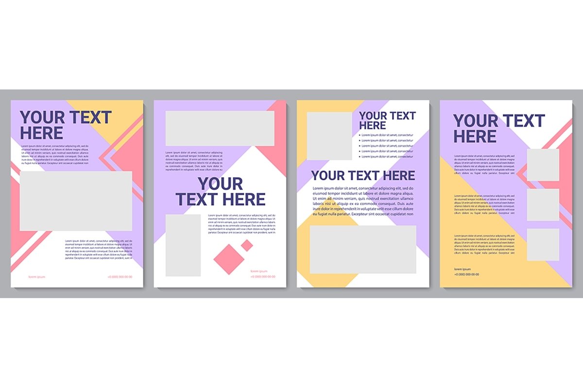 Multicolor creative brochure template bundle