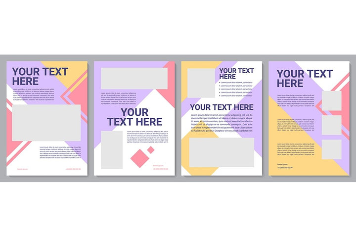 Multicolor creative brochure template bundle