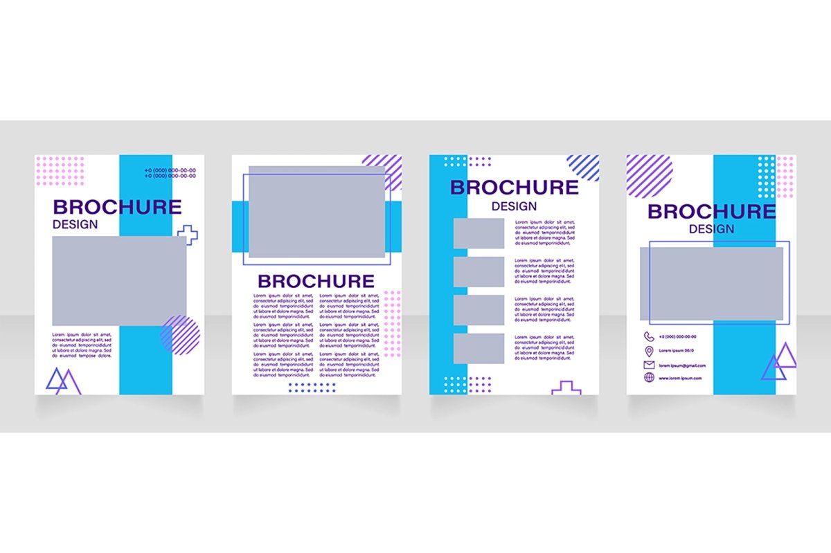 Museum exposition brochure template bundle