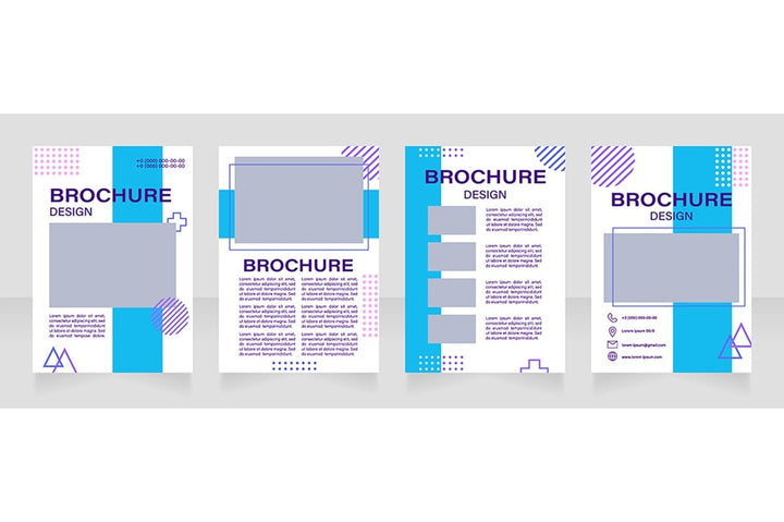 Museum exposition brochure template bundle