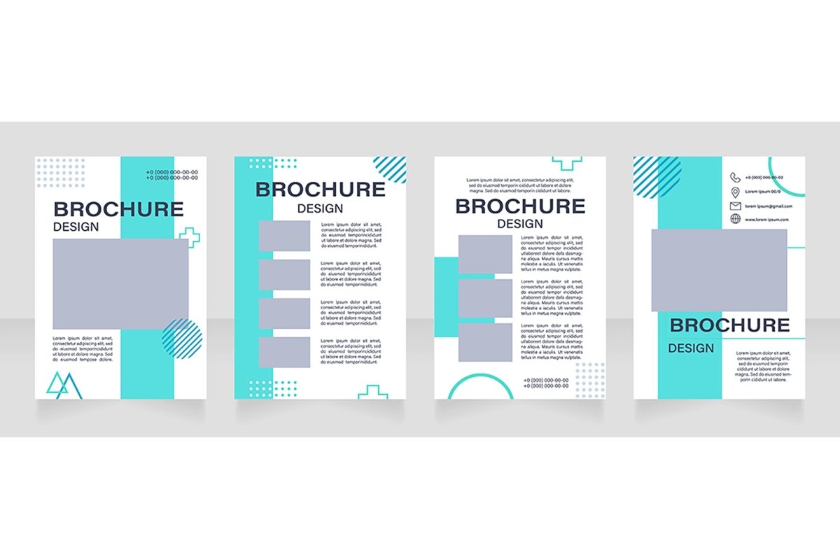 Museum exposition brochure template bundle