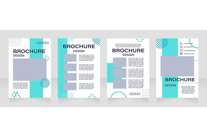 Museum exposition brochure template bundle