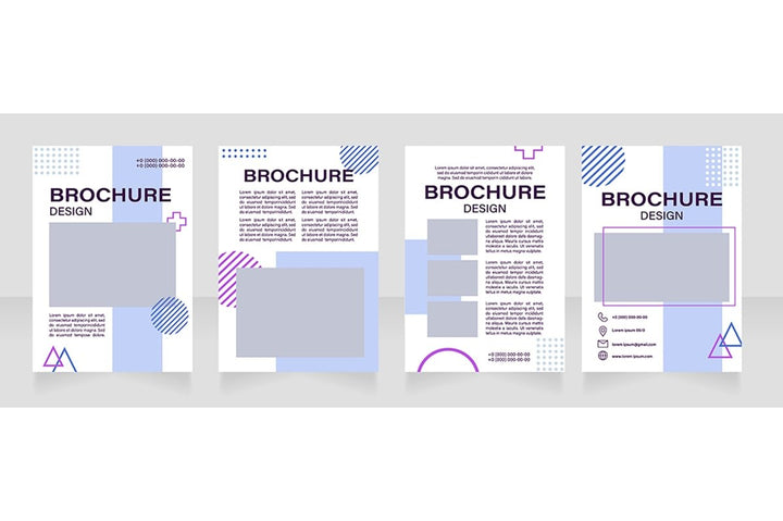 Museum exposition brochure template bundle