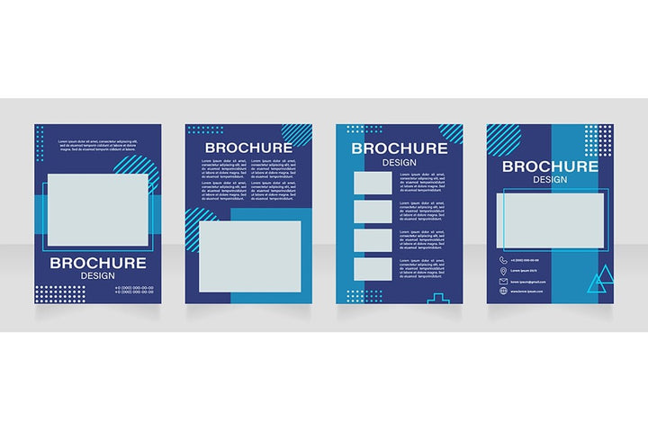 Museum exposition brochure template bundle