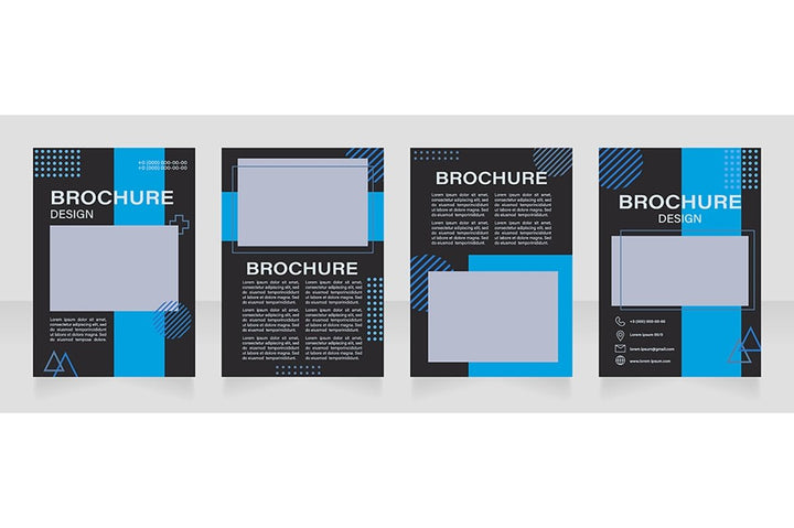 Museum exposition brochure template bundle