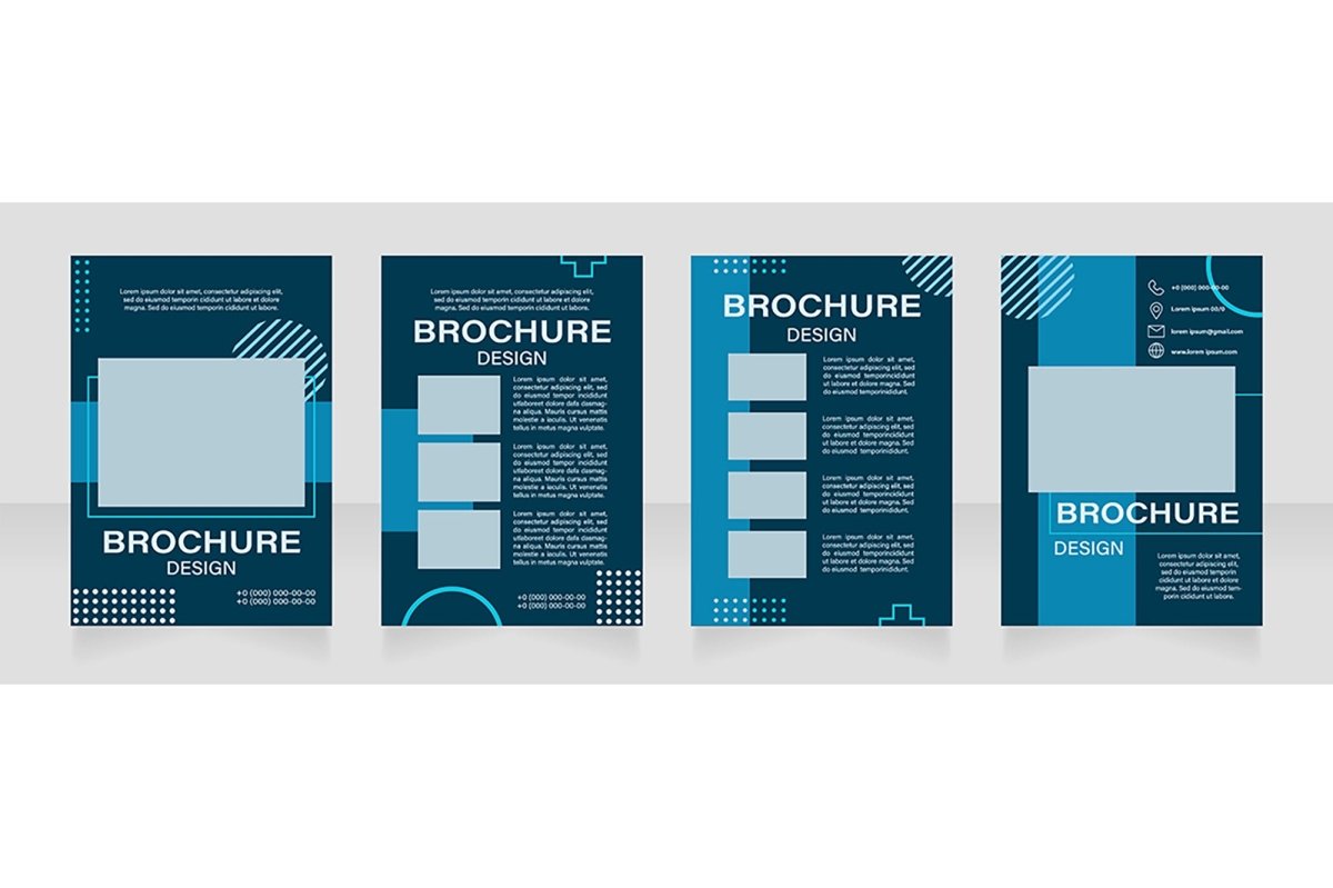Museum exposition brochure template bundle