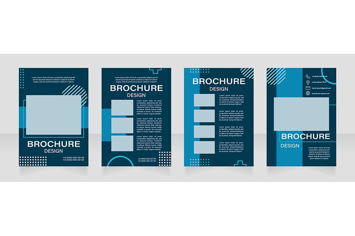 Museum exposition brochure template bundle
