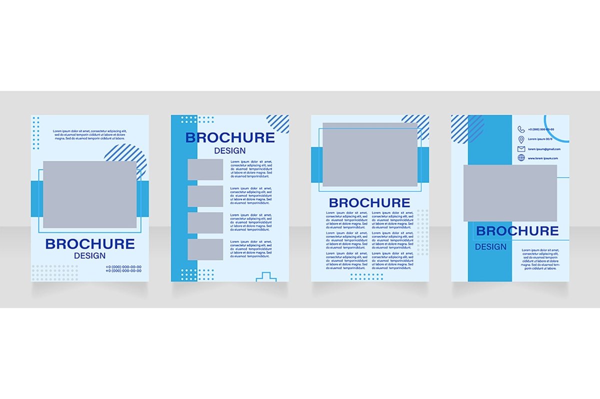 Museum exposition brochure template bundle