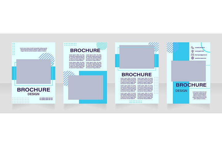 Museum exposition brochure template bundle