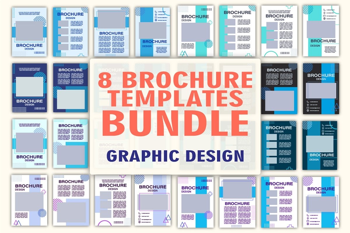 Museum exposition brochure template bundle