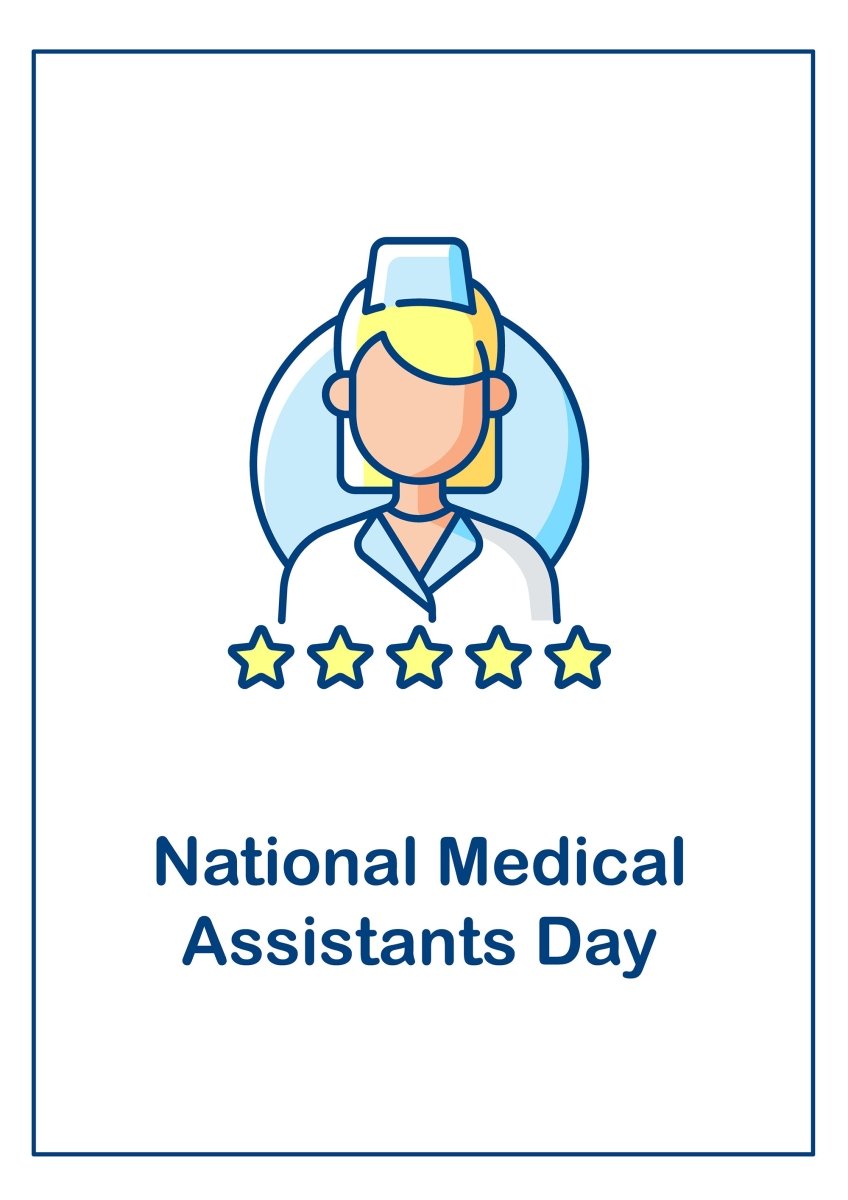 National medical assistants day celebration greeting cards