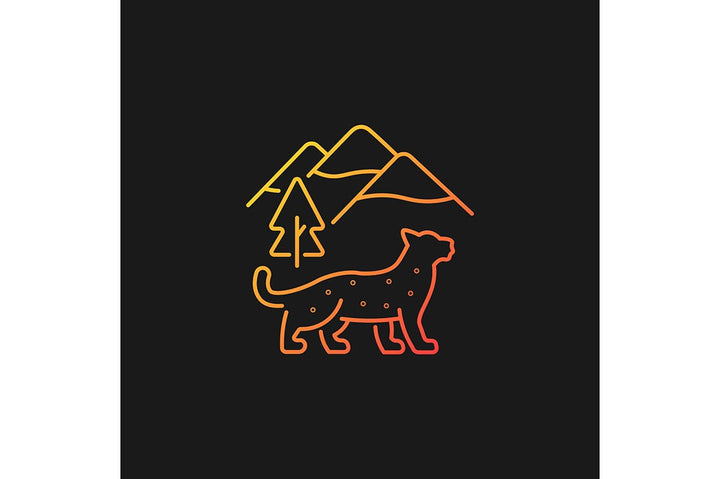 Nepal cultural heritage gradient icons set