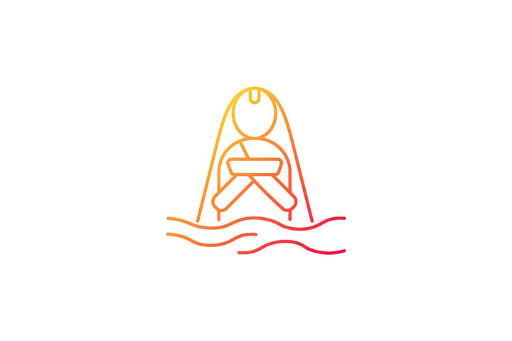 Nepal cultural heritage gradient icons set