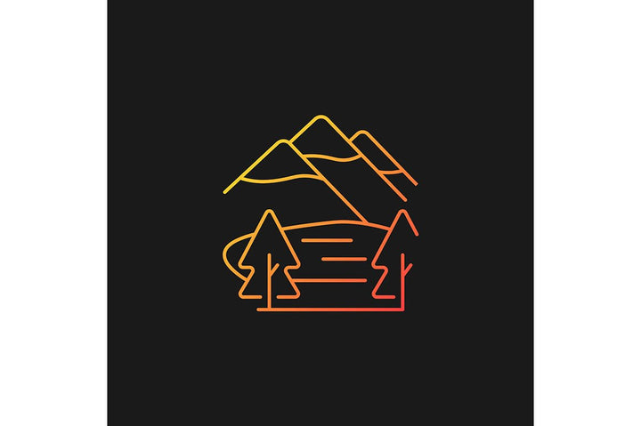Nepal cultural heritage gradient icons set