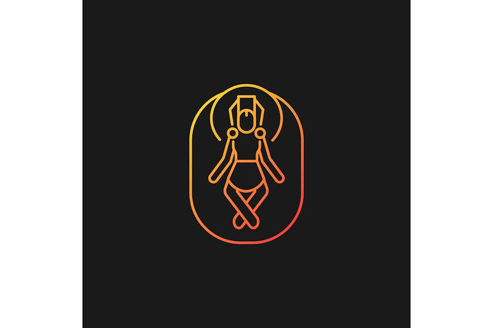 Nepal cultural heritage gradient icons set