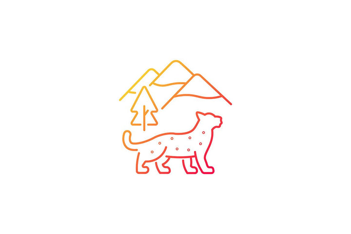 Nepal cultural heritage gradient icons set