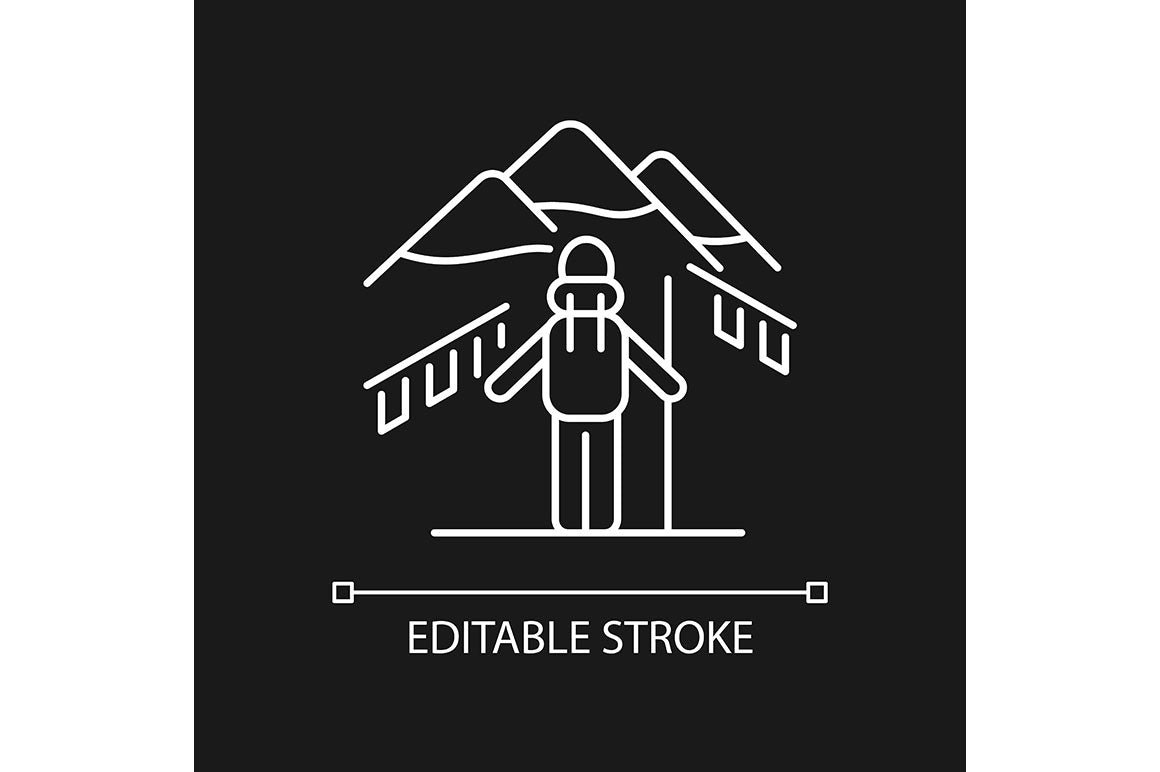 Nepal cultural heritage linear icons set for dark and light mode