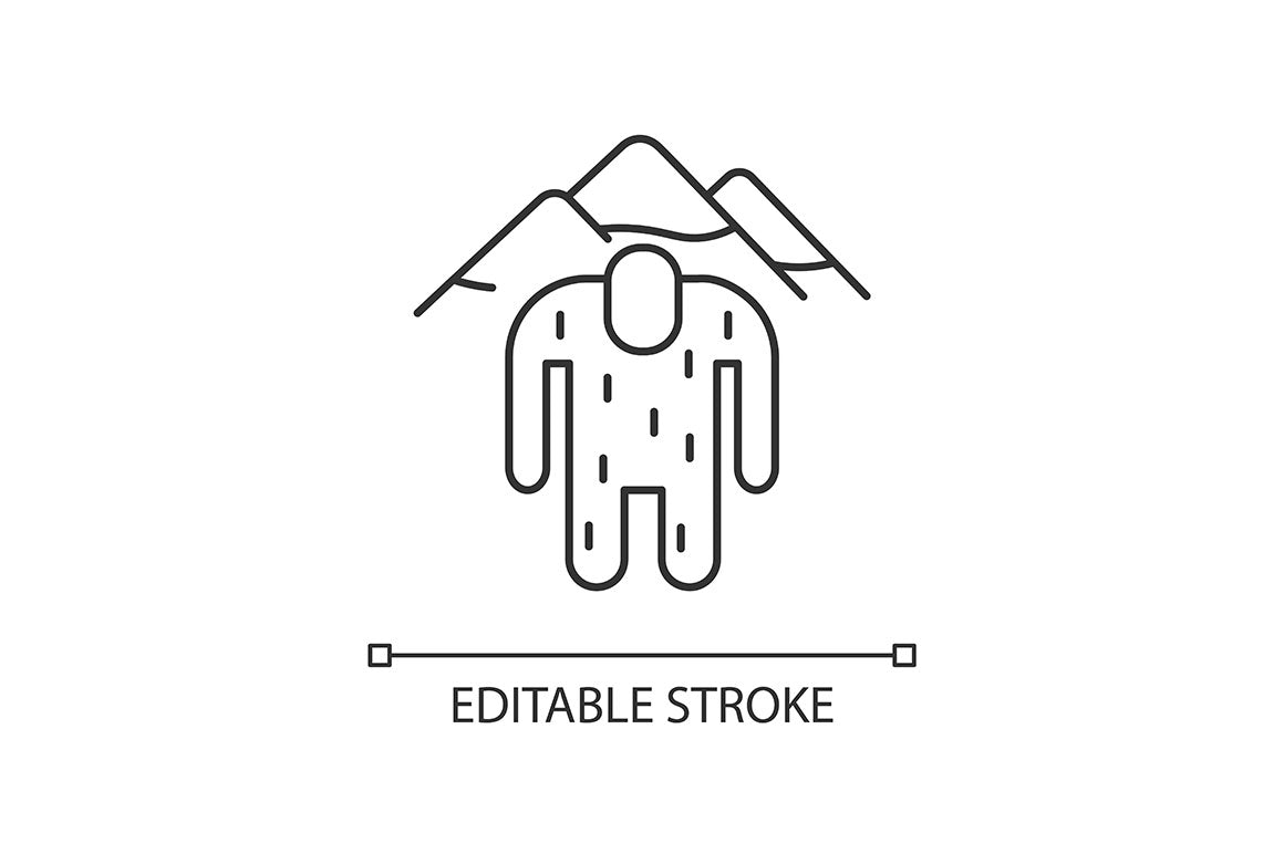 Nepal cultural heritage linear icons set for dark and light mode