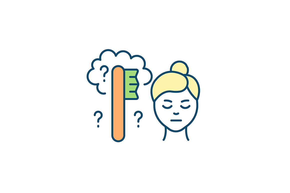 Neurodevelopmental disorder RGB color icons set