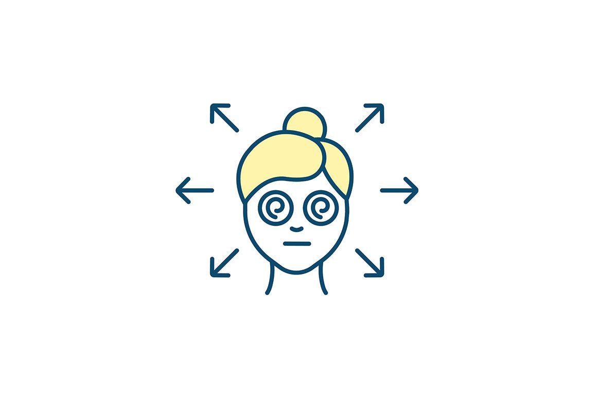 Neurodevelopmental disorder RGB color icons set