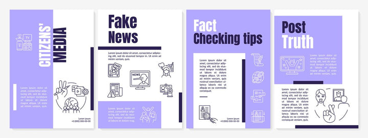 New media brochure template bundle