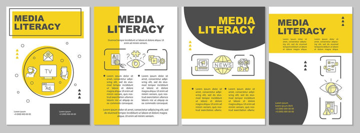 New media brochure template bundle