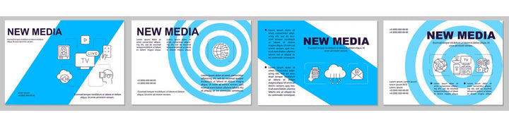 New media brochure template bundle