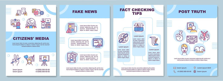 New media brochure template bundle