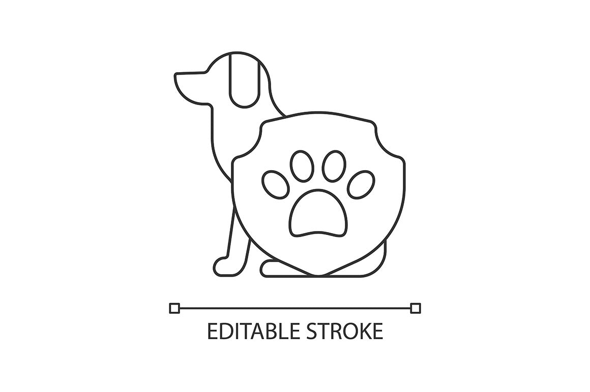 No animal testing linear icons set for dark and light mode