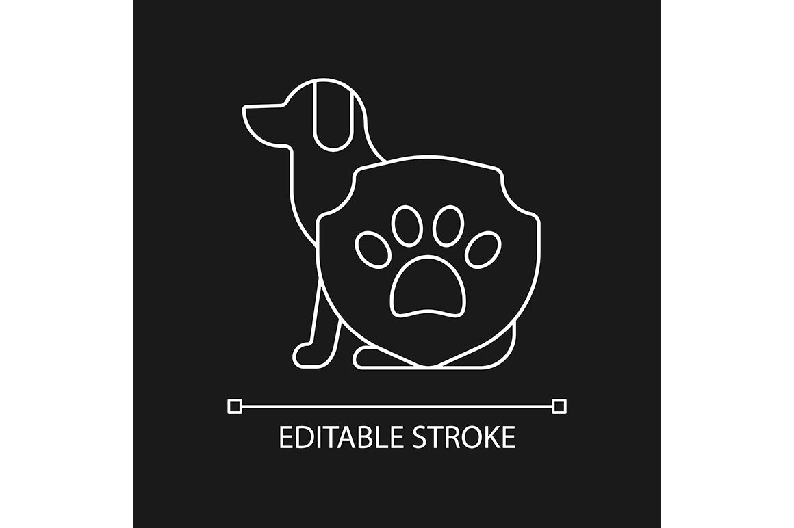 No animal testing linear icons set for dark and light mode