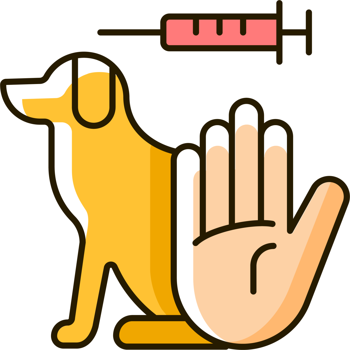 No animal testing RGB color icons set