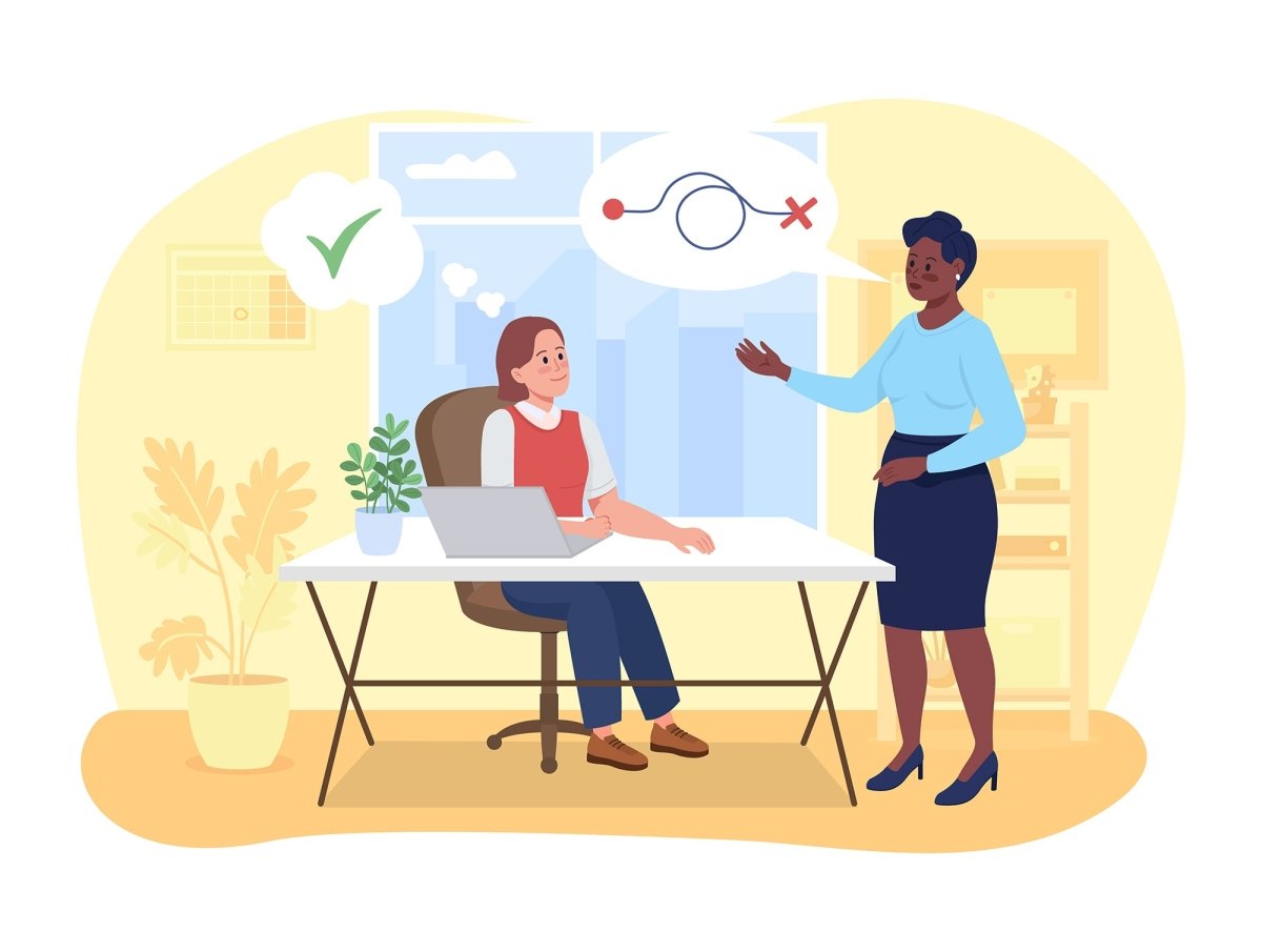 Office life 2D vector isolated illustration bundle