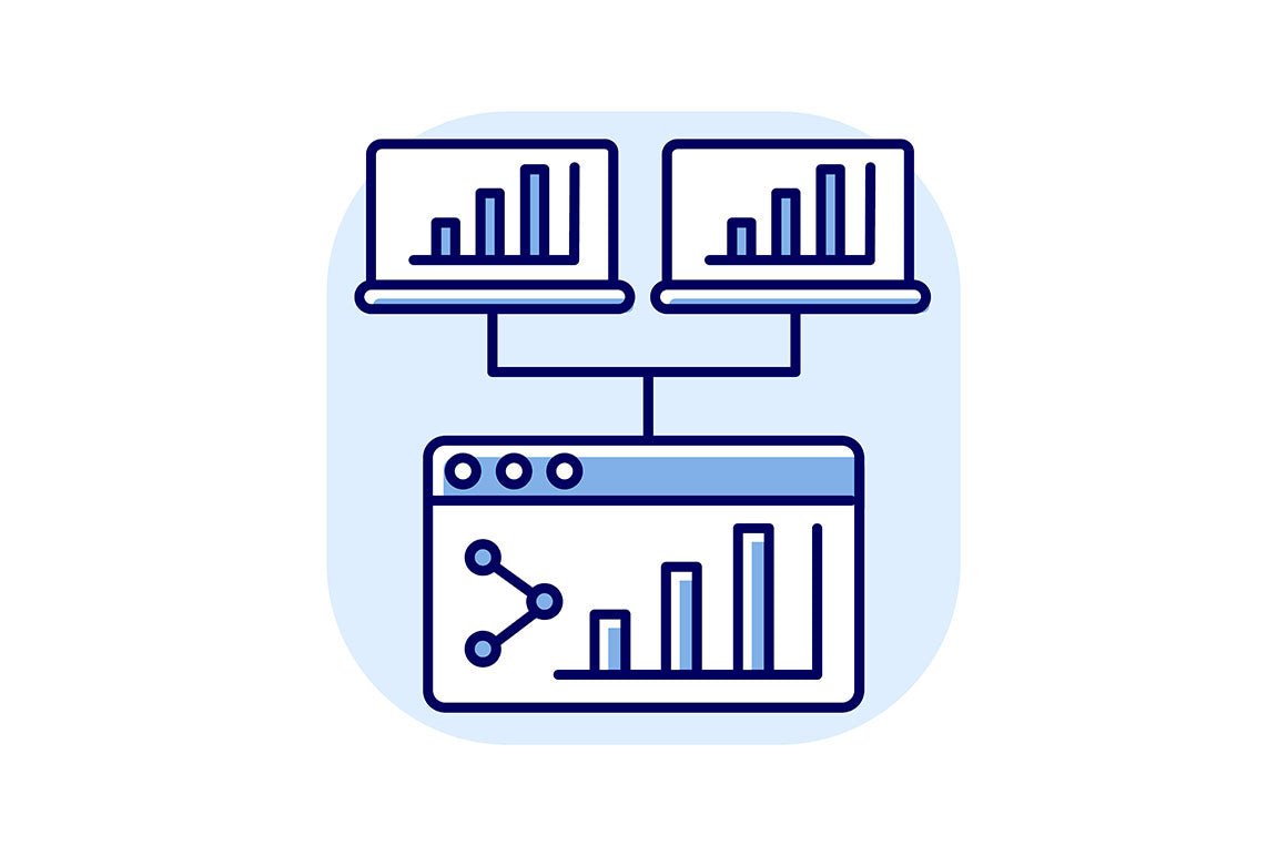 Online conference RGB color icons set