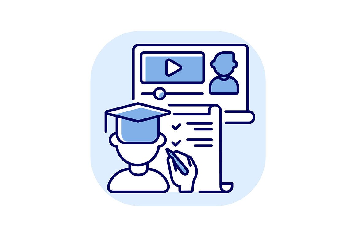 Online conference RGB color icons set