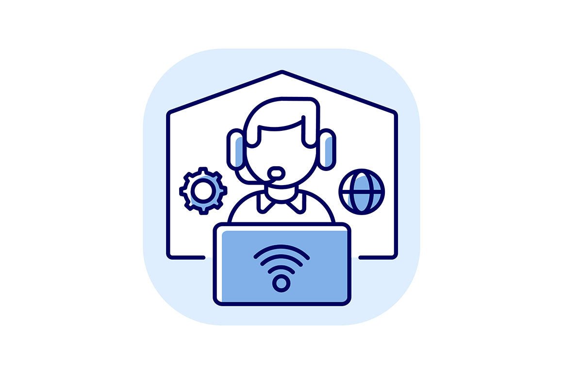 Online conference RGB color icons set