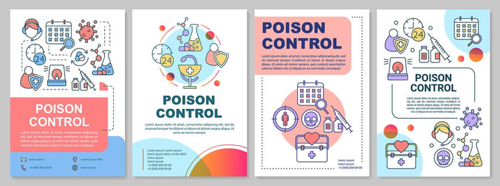 Online pharmacy brochure template layout bundle