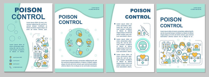 Online pharmacy brochure template layout bundle