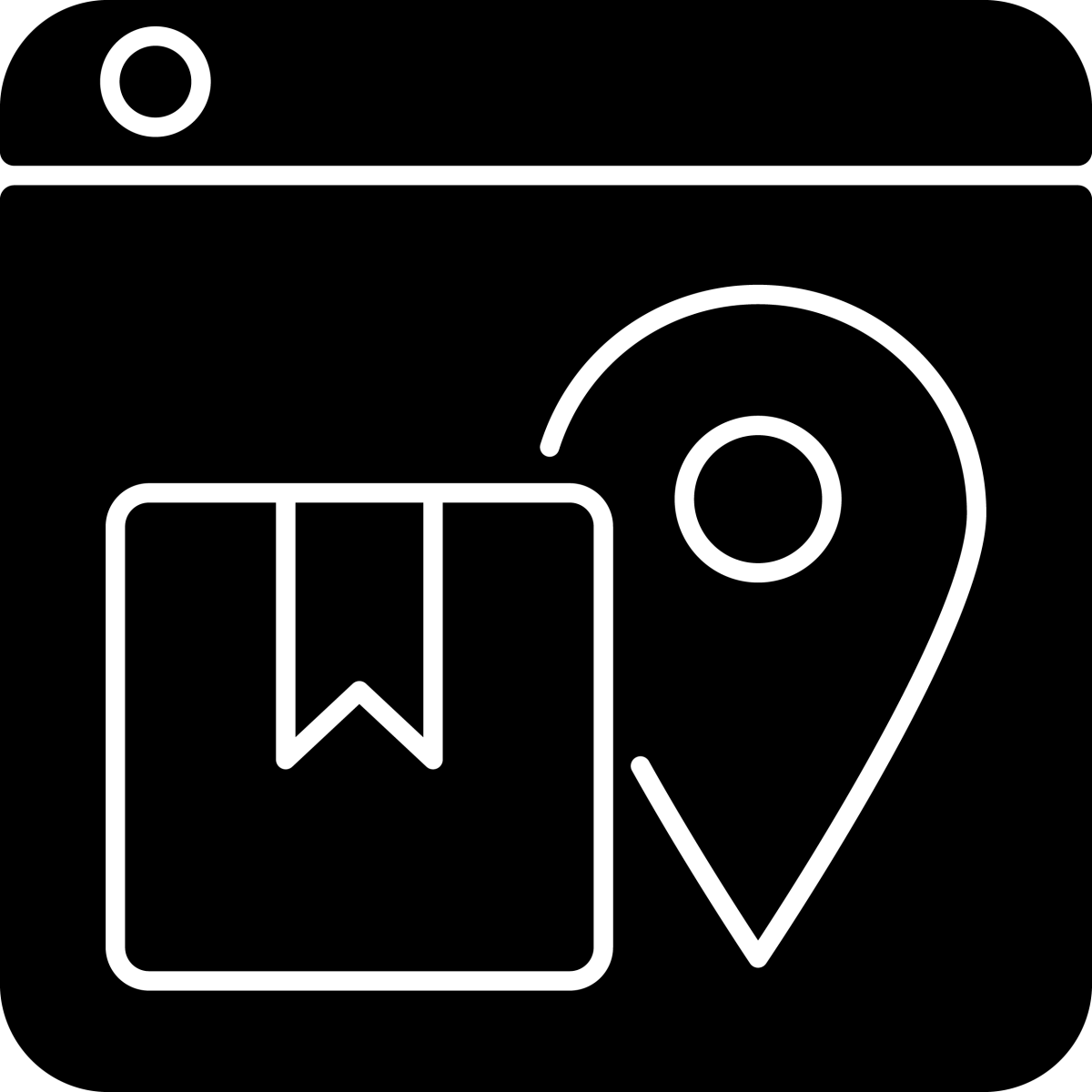 Online platforms black glyph icons set on white space