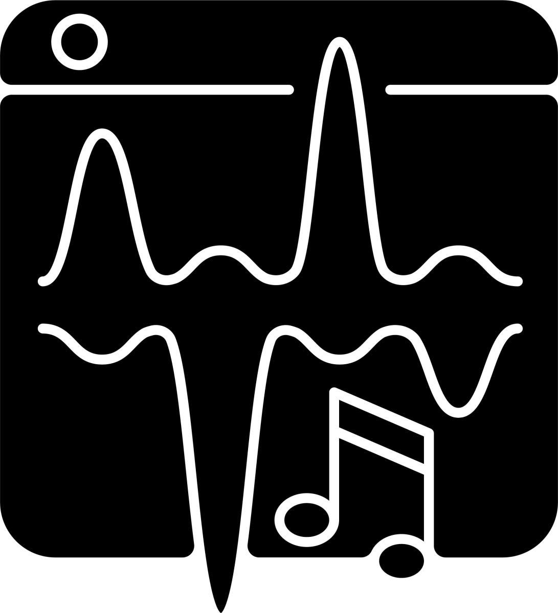Online platforms black glyph icons set on white space