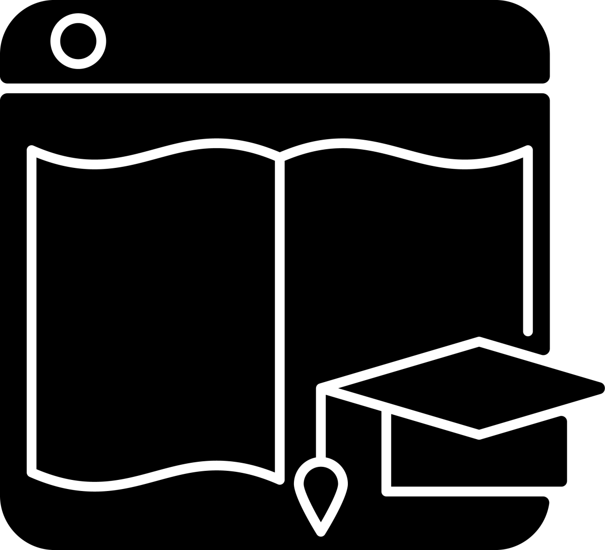 Online platforms black glyph icons set on white space